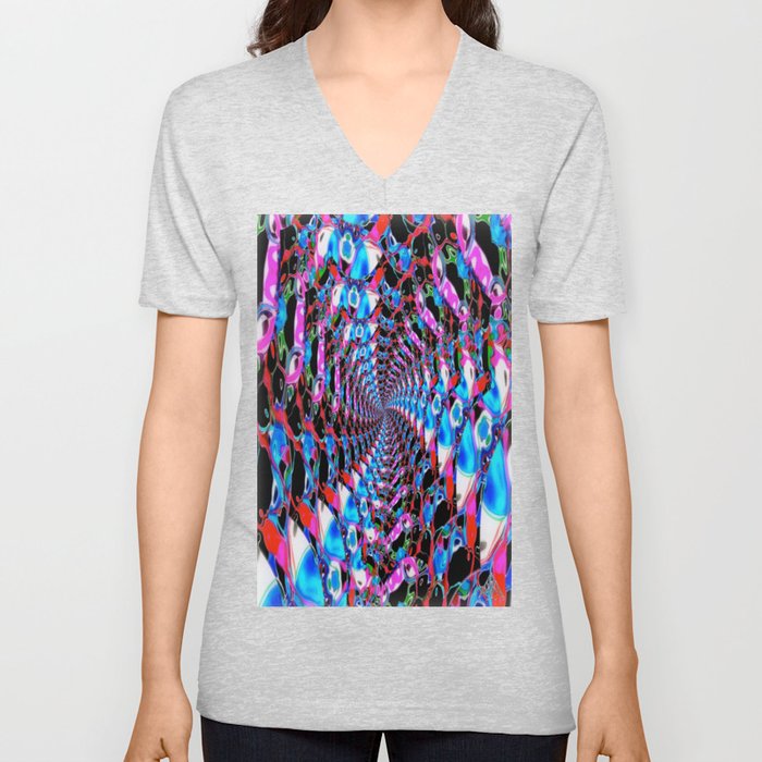 Infinity_Spiral V Neck T Shirt