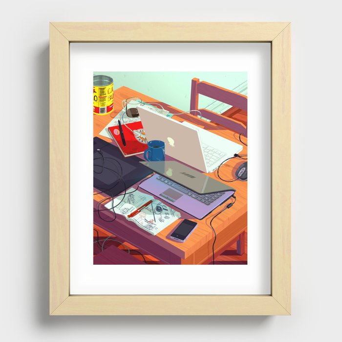 A Party Recessed Framed Print
