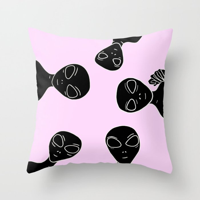 Alien Homecoming Throw Pillow