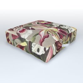 Orchideae–Denusblumen Outdoor Floor Cushion