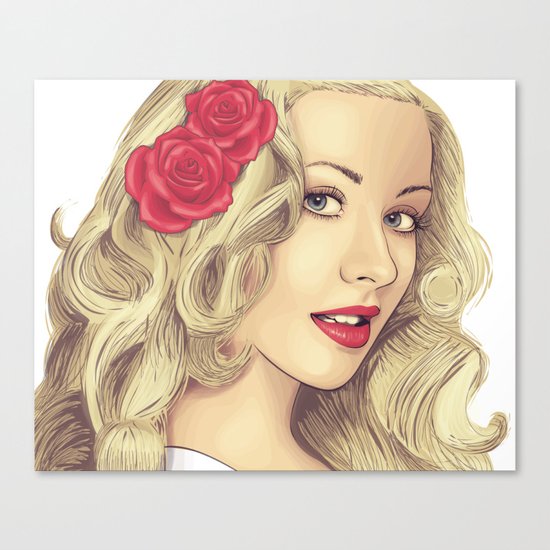 Christina Aguilera Canvas Print