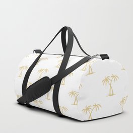 Tan Palm Trees Pattern Duffle Bag