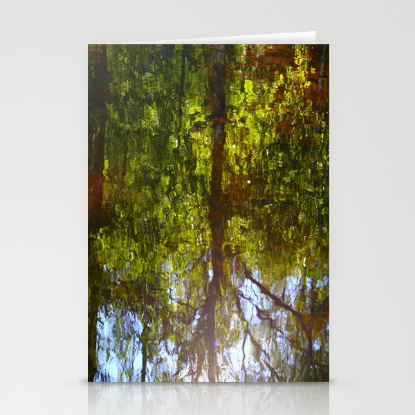 Tree Reflection Lake Surface #decor #society6 #buyart Stationery Cards