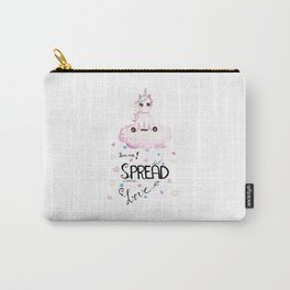 Cute Unicorn Sitting on Cloud Carry-All Pouch