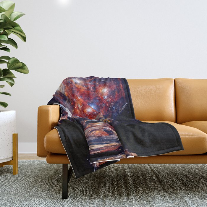 Exploring the fourth dimension Throw Blanket