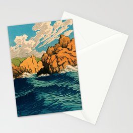 Kawase Hasui  -  Crashing Waves Stationery Card