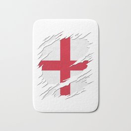Flag of England St. George's Cross Ripped Reveal Bath Mat | Graphicdesign, Stgeorgecross, England, Ripped, Reveal, Rippedreveal, English, Englishflag, Flagofenglan, Saintgeorgescross 
