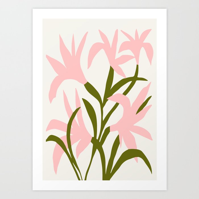 Floral Print Flower Meadow Large Giclee Print From Painting