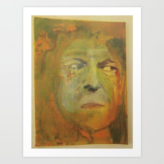 man in the forest Art Print
