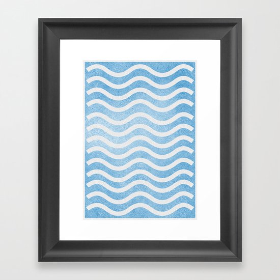 Waves. Framed Art Print