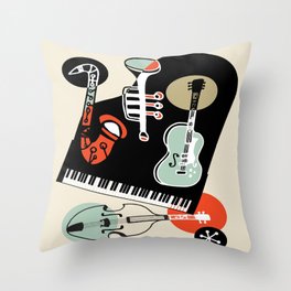 Jazz Combo Throw Pillow