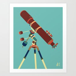 Telescope Art Print