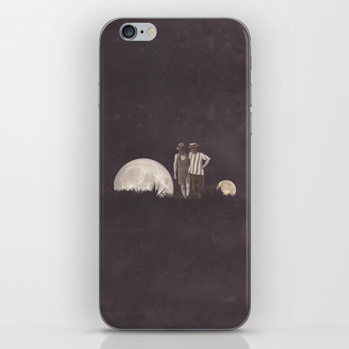 Moon on a meadow vintage 1920s iPhone Skin