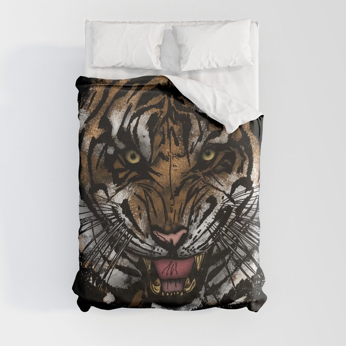 Tiger Face (Signature Design) Duvet Cover