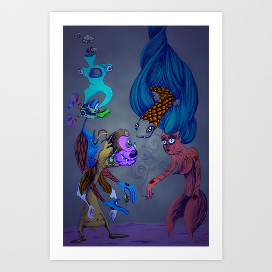 Unfolding a symbolic reality Art Print