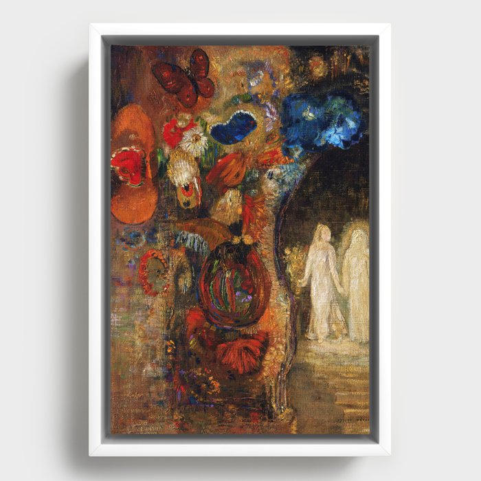 Odilon Redon - Apparition  Framed Canvas