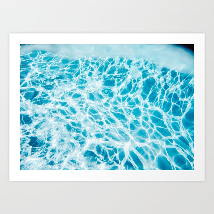 Underwater Photo Swimming Pool Art Print By Jenaardell Society6