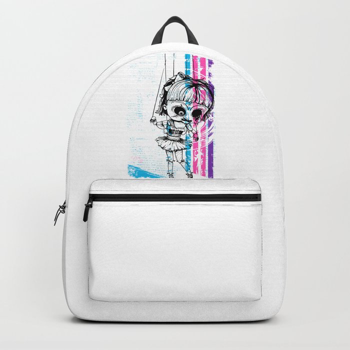 Deathly Chucky s Girl Creepy Doll Backpack by kingFUTURE Society6