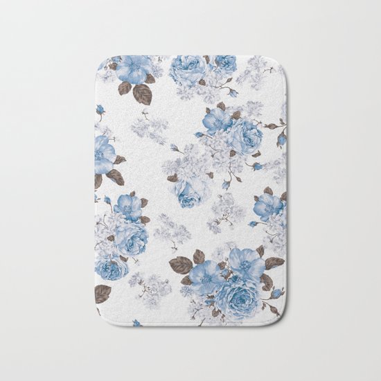 Flowers pattern Bath Mat