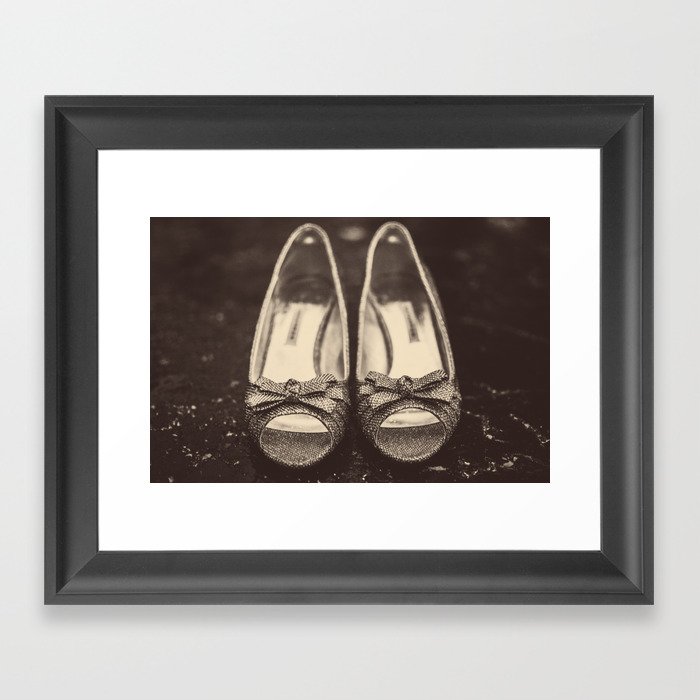 Bows and Toes Framed Art Print