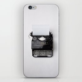 retro vintage typewriter iPhone Skin