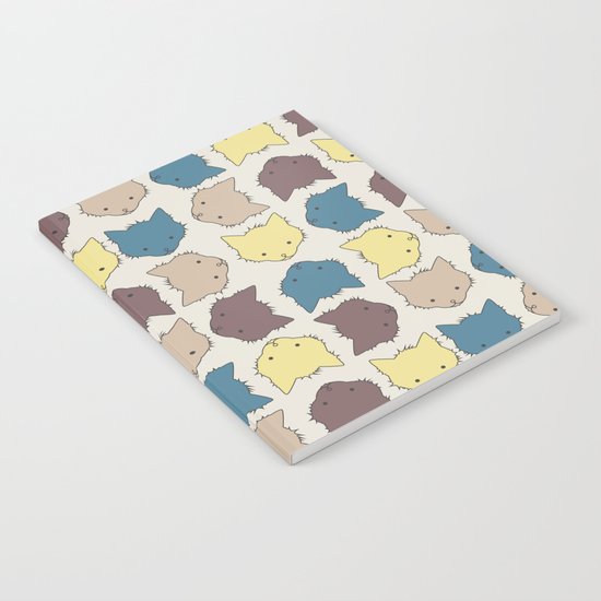 Pastel cat faces Notebook