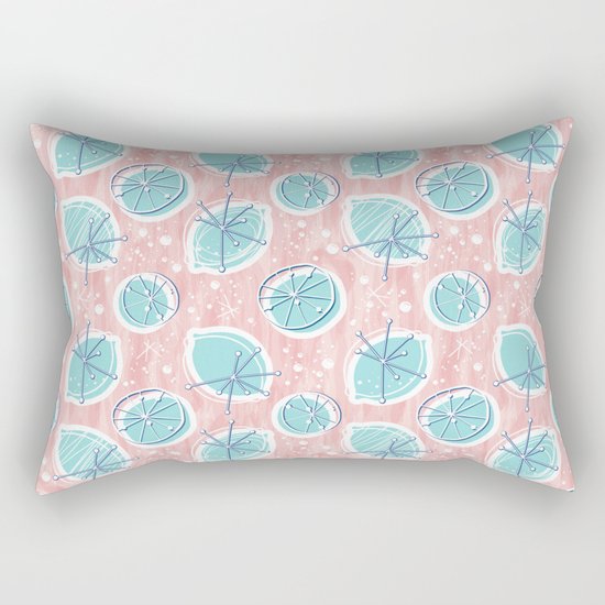 Atomic Lemonade_Rose Quartz Rectangular Pillow