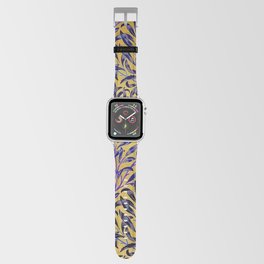 William Morris luxurious blue laurel floral textile print 19th century pattern for duvet, comforter, curtains, pillows, and home and wall decor Apple Watch Band