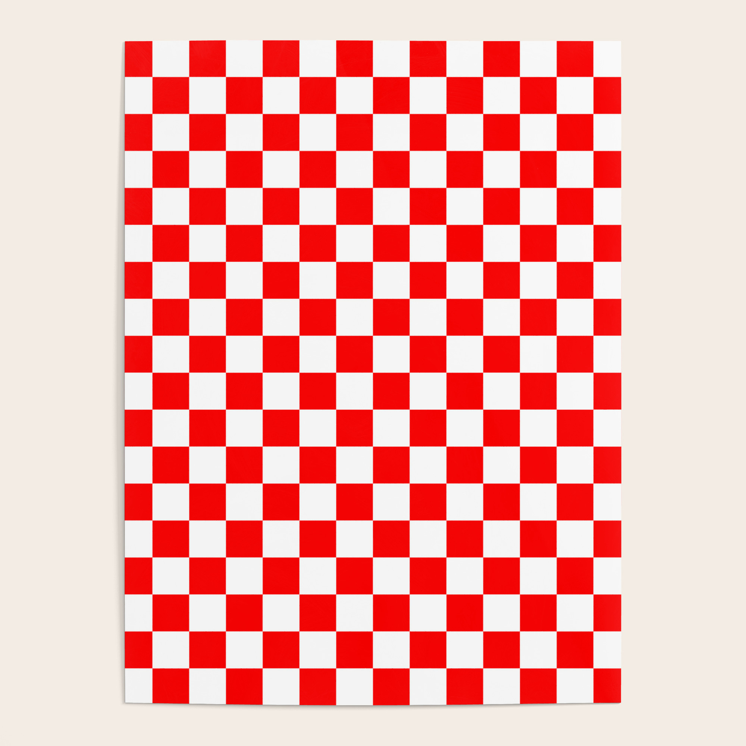 checkerboard red