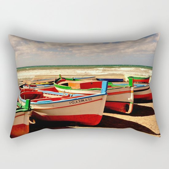 boats Rectangular Pillow
