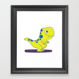 Cute Baby Dinosaur Framed Art Print