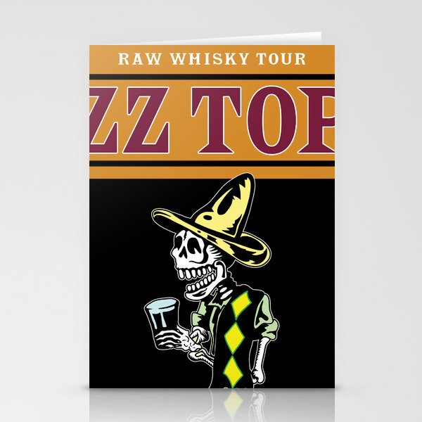 zz whiskey top tour 2022 Stationery Cards