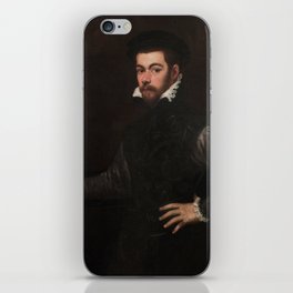 Portrait of a Gentleman by Tintoretto iPhone Skin