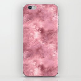 Glam Pink Metallic Foil Texture iPhone Skin