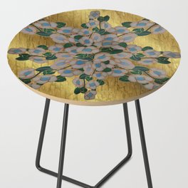 Australian Leatherwood Blossom On Golden Bark Side Table