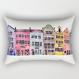 Rainbow Row – Charleston Rectangular Pillow