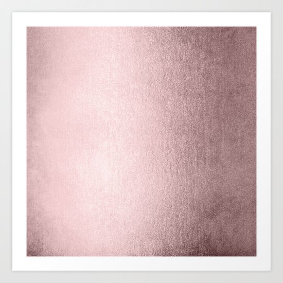 Simply Rose Gold Palace Art Print
