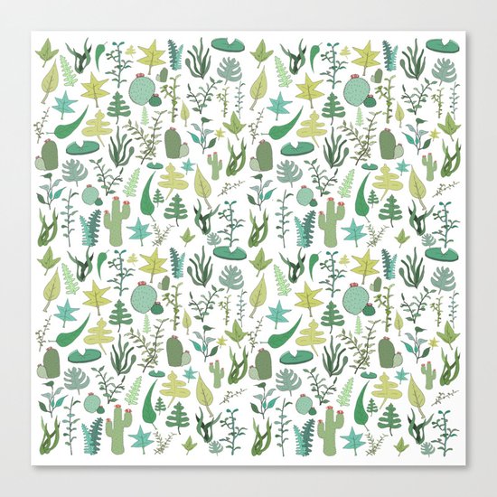 Natural Pattern collab. Canvas Print