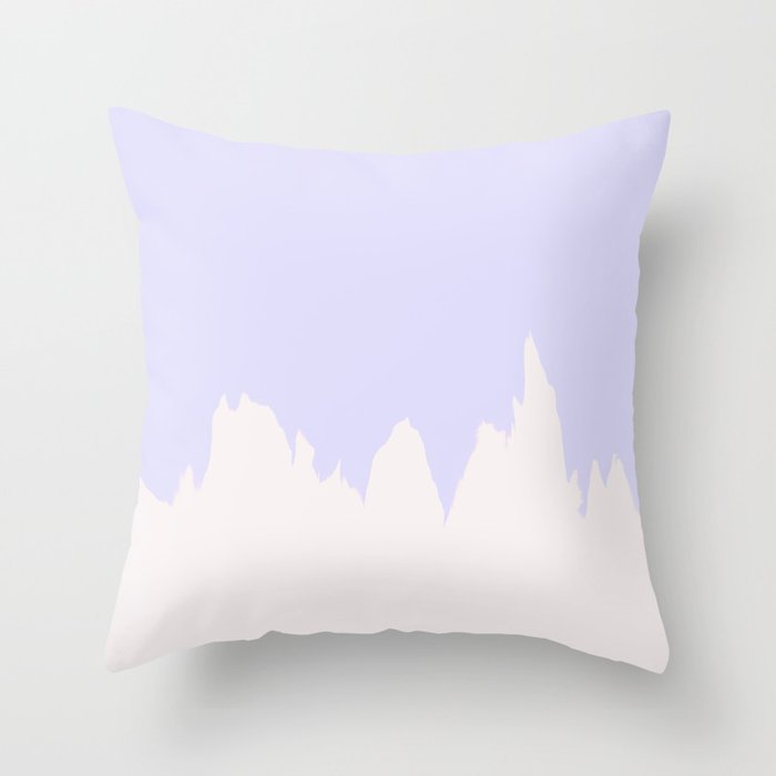 Lavender Smear Throw Pillow