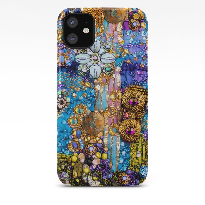 Gold Glitter Gems And Sparkles Iphone Case By