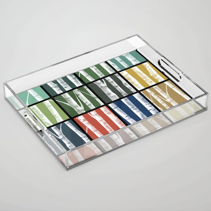 Birches in Windows//Botanical Colors Acrylic Tray