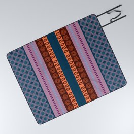 Ethnic Andean Peruvian Textile Pattern Picnic Blanket