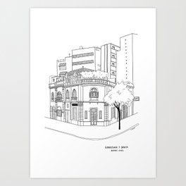 Street corner - Buenos Aires Art Print