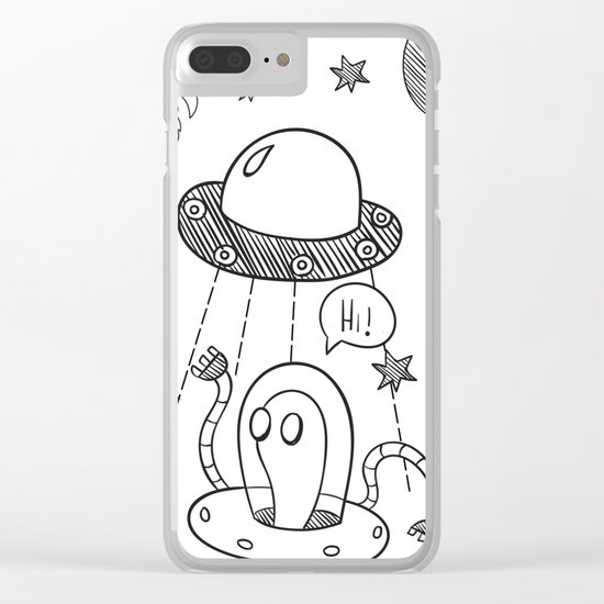 Alien Clear iPhone Case