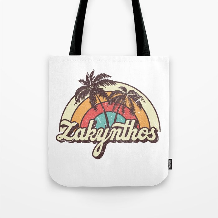 Zakynthos beach city Tote Bag