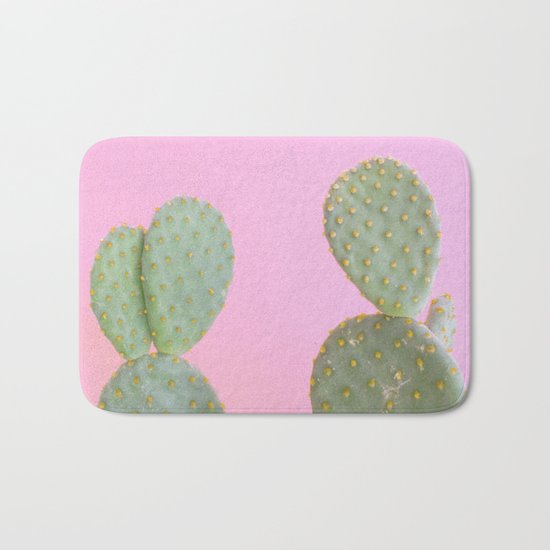 Pink Cacti Bath Mat