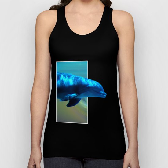 Happy Dolphin Unisex Tank Top