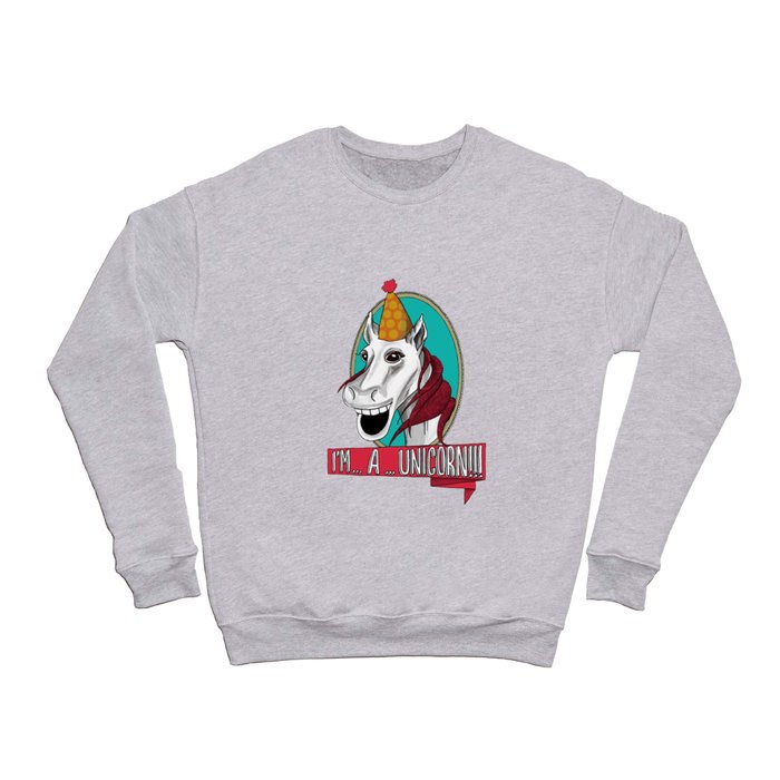 Sylvester the Wannabe Unicorn Crewneck Sweatshirt