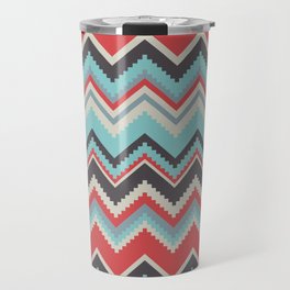 Aztec chevron pattern- grey Travel Mug