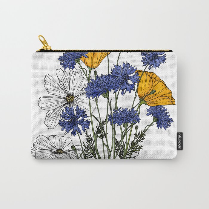 Summer Botanicals by Frida Clements Carry-All Pouch